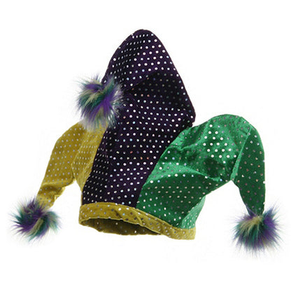 Mardi Gras Pom Hat