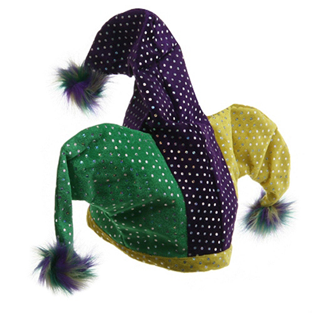 Mardi Gras Pom Hat