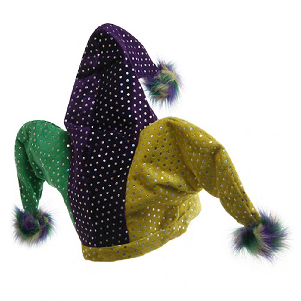 Mardi Gras Pom Hat