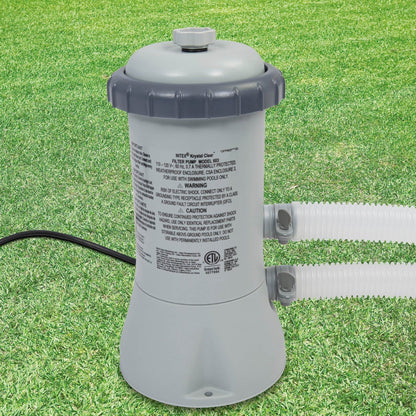 Intex 15ft x 33in Above Ground Swimming Pool, Filter Pump and Vinyl Solar Cover