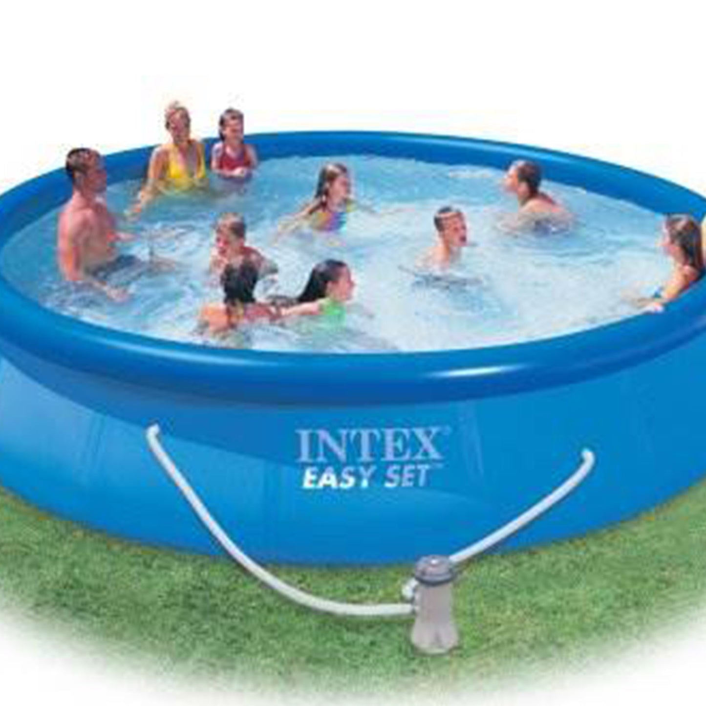 Intex 15ft x 33in Above Ground Swimming Pool, Filter Pump and Vinyl Solar Cover