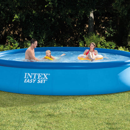 Intex 15ft x 33in Above Ground Swimming Pool, Filter Pump and Vinyl Solar Cover