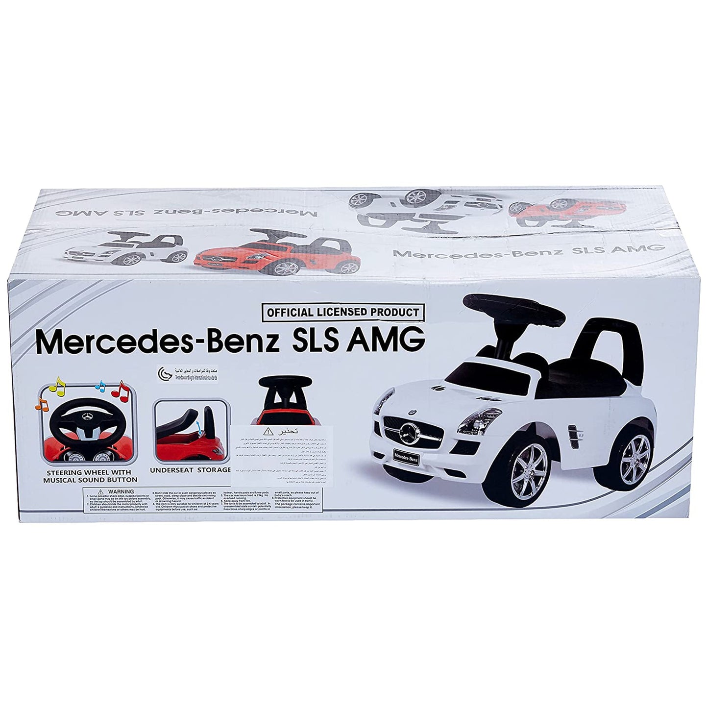 Best Ride On Cars Baby Toddler Ride-On Mercedes Benz Push Car with Sounds, White