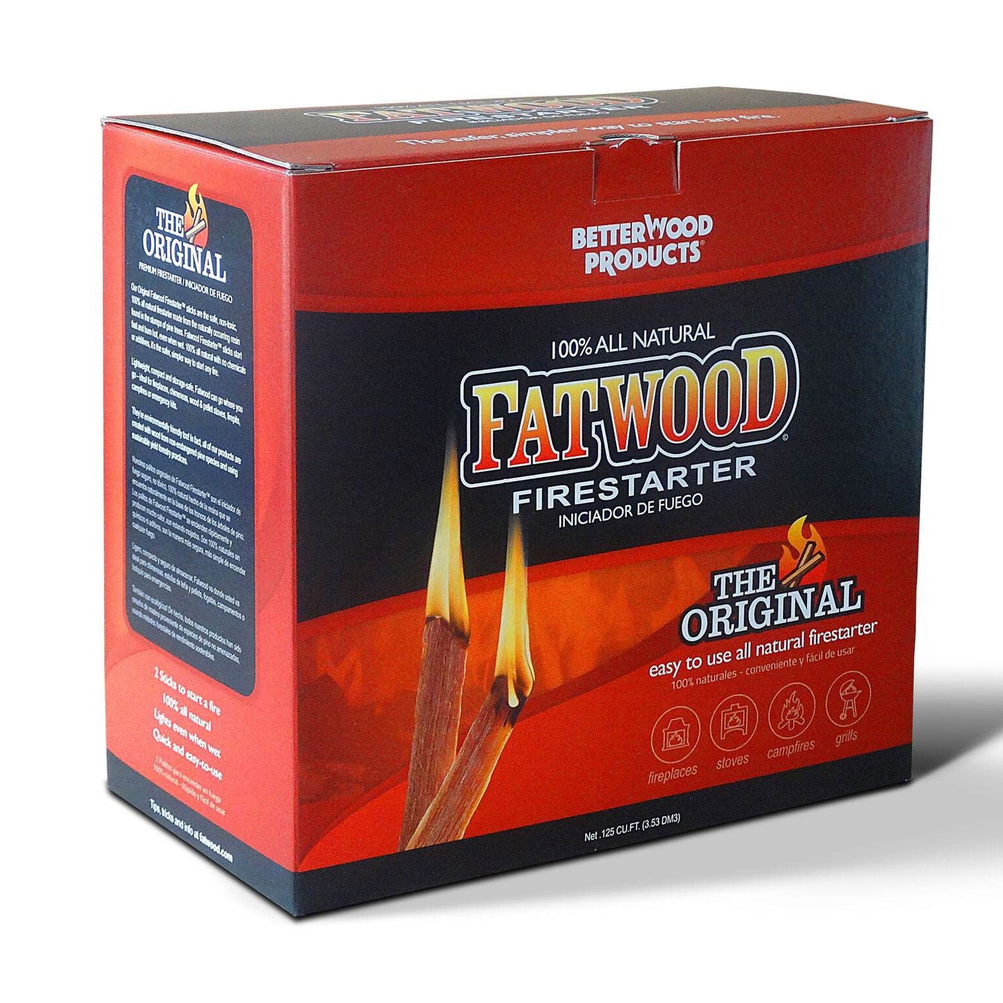 Betterwood 9910 Fatwood 10 Pound Firestarter & Natural Pine 5 Pound Firestarter