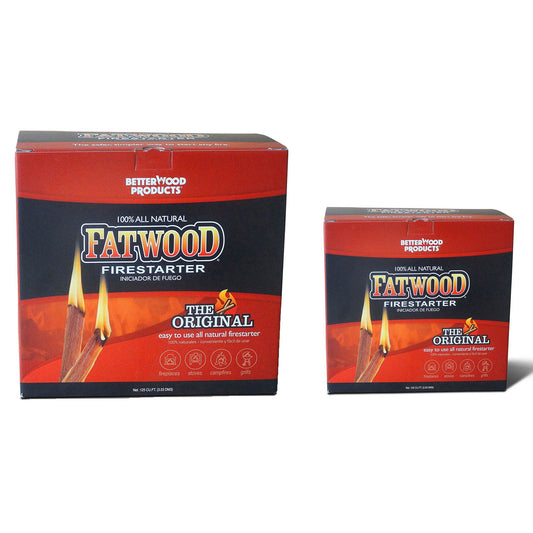 Betterwood 9910 Fatwood 10 Pound Firestarter & Natural Pine 5 Pound Firestarter