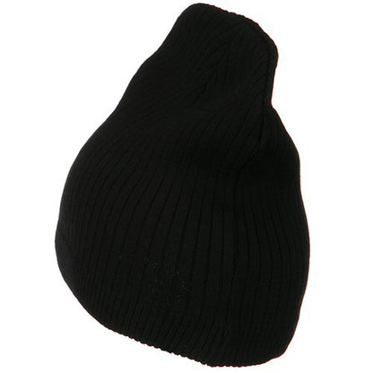 Big Stripe Ribbed Cotton Beanie