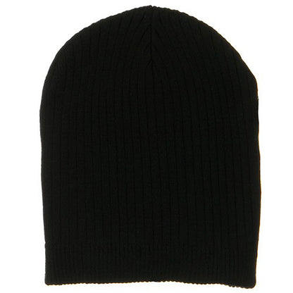 Big Stripe Ribbed Cotton Beanie