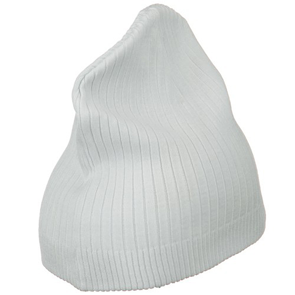 Big Stripe Ribbed Cotton Beanie