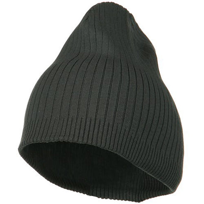 Big Stripe Ribbed Cotton Beanie