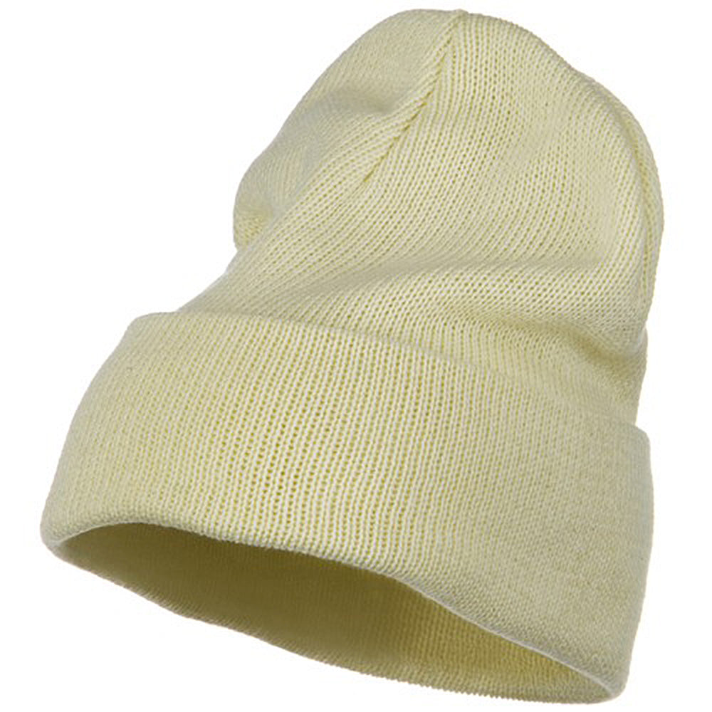 Plain Cuff XL Size Cotton Beanie