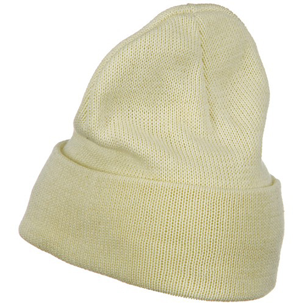 Plain Cuff XL Size Cotton Beanie