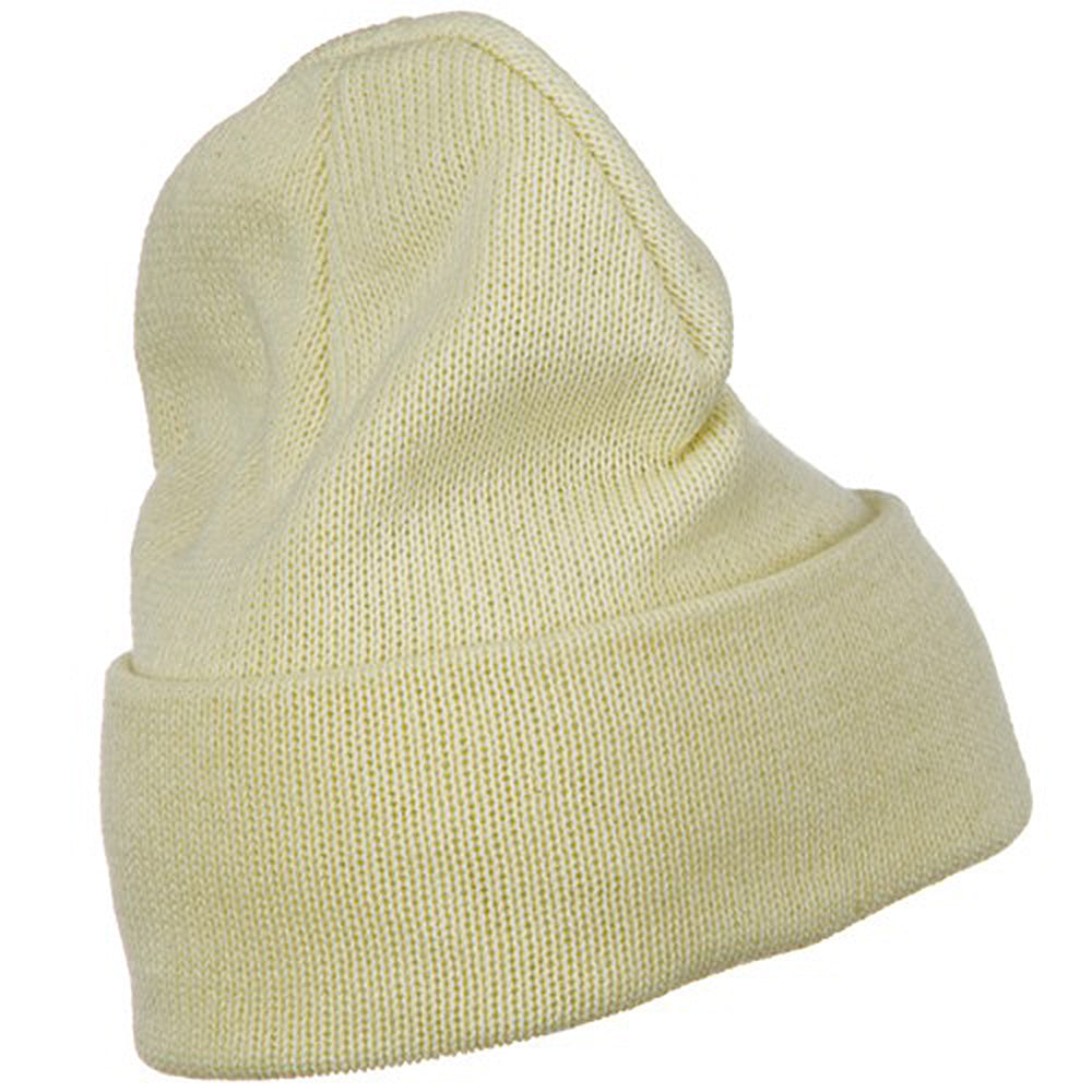 Plain Cuff XL Size Cotton Beanie