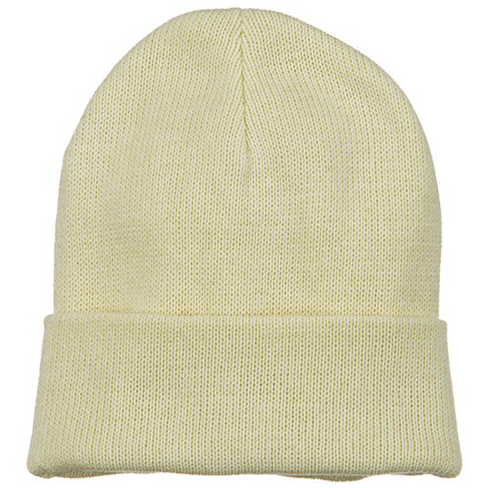 Plain Cuff XL Size Cotton Beanie