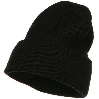 Plain Cuff XL Size Cotton Beanie