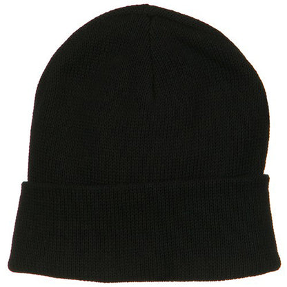 Plain Cuff XL Size Cotton Beanie