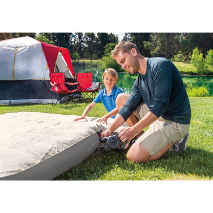 Intex Kidz Camping Travel Air Mattress w/Pump &120 Volt Electric Air Bed Pump