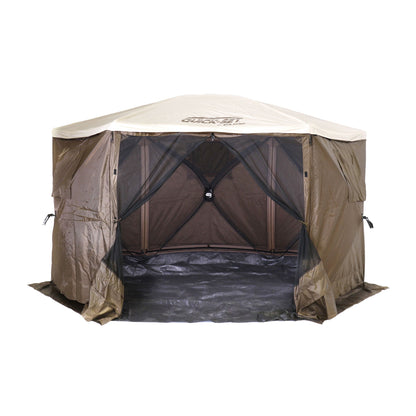 CLAM Quick-Set Escape Sky Camper 11.5 Ft Portable Outdoor Canopy Shelter, Brown