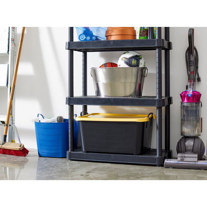 Life Story 55 Quart Stackable Storage Bin, Heavy Duty Lidded Container, 18 Pack