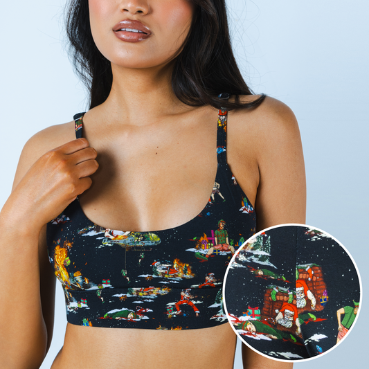 The 12 Slays of Christmas | Christmas Scene Bralette