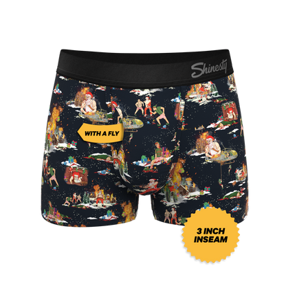 The 12 Slays of Christmas | Christmas Scene Ball Hammock® Pouch Trunks Underwear