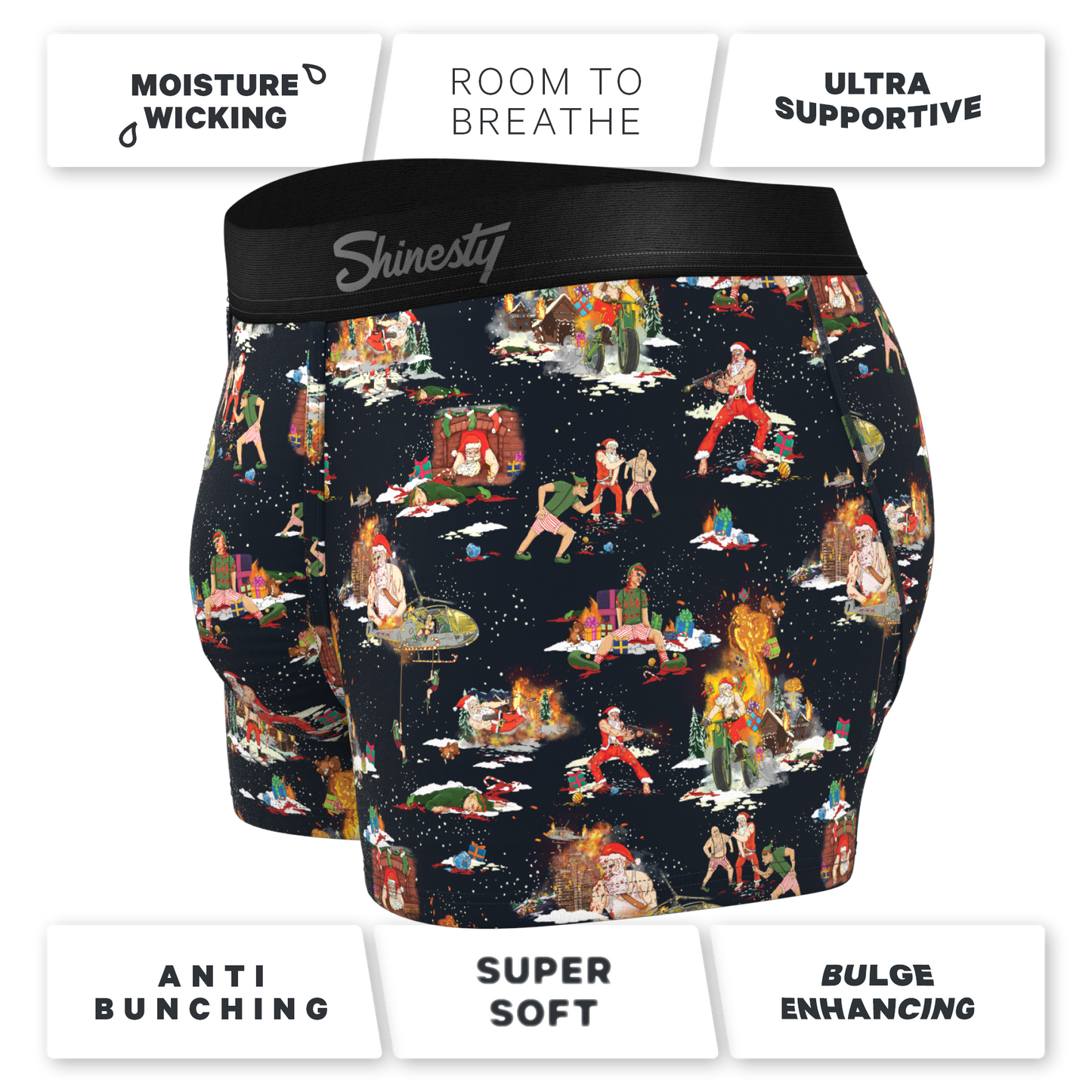 The 12 Slays of Christmas | Christmas Scene Ball Hammock® Pouch Trunks Underwear