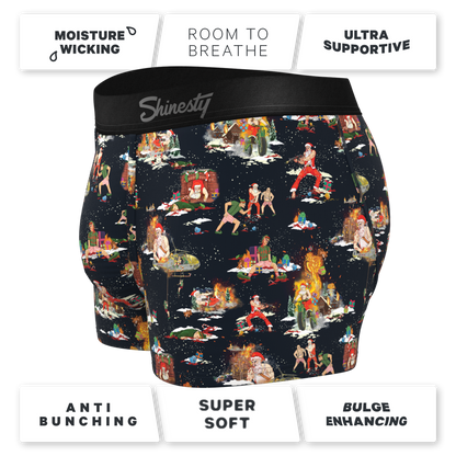 The 12 Slays of Christmas | Christmas Scene Ball Hammock® Pouch Trunks Underwear