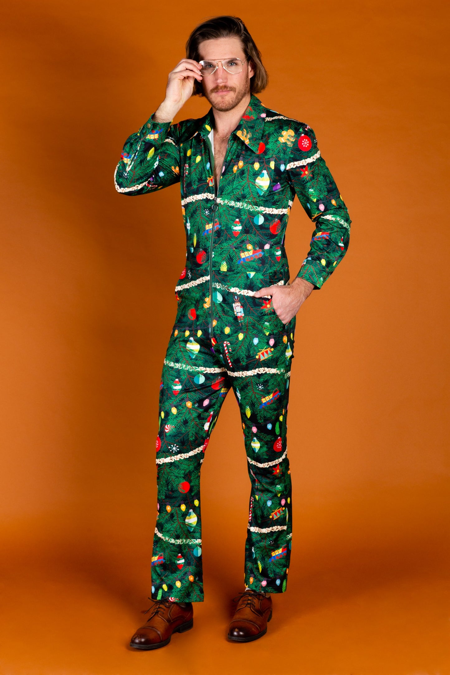 The Christmas Tree Camo | Christmas Tree Print Christmas Flight Suit