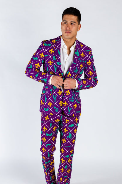 The Bourbon St. Special | Mardi Gras Diamond Suit