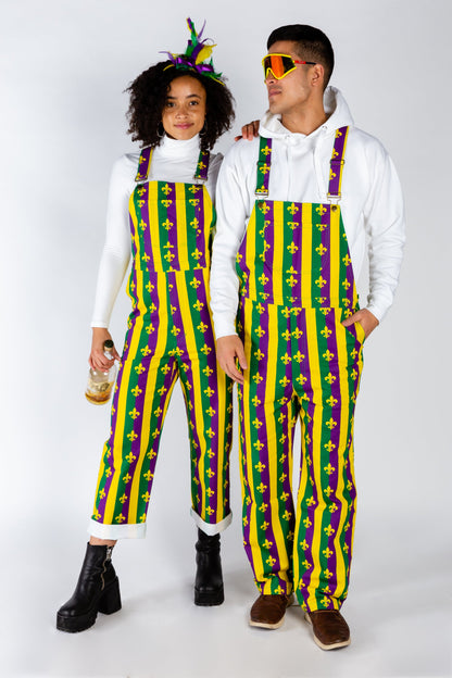 Beignets For Breakfast | Ladies Unisex Mardi Gras Overalls