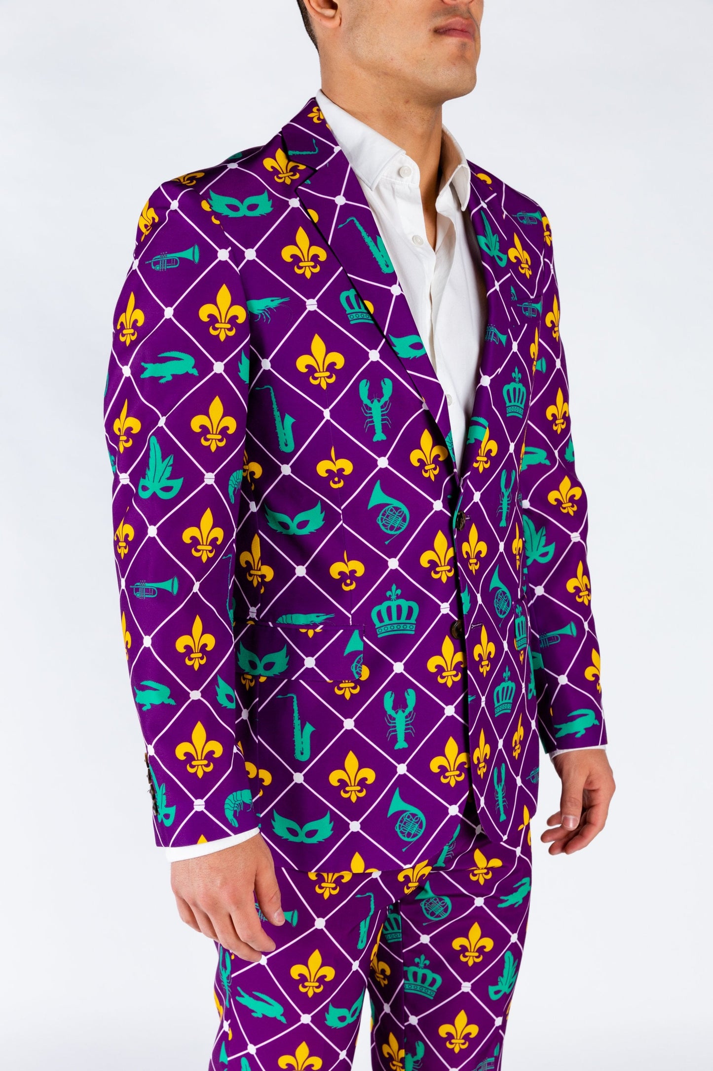 The Bourbon St. Special | Mardi Gras Diamond Suit