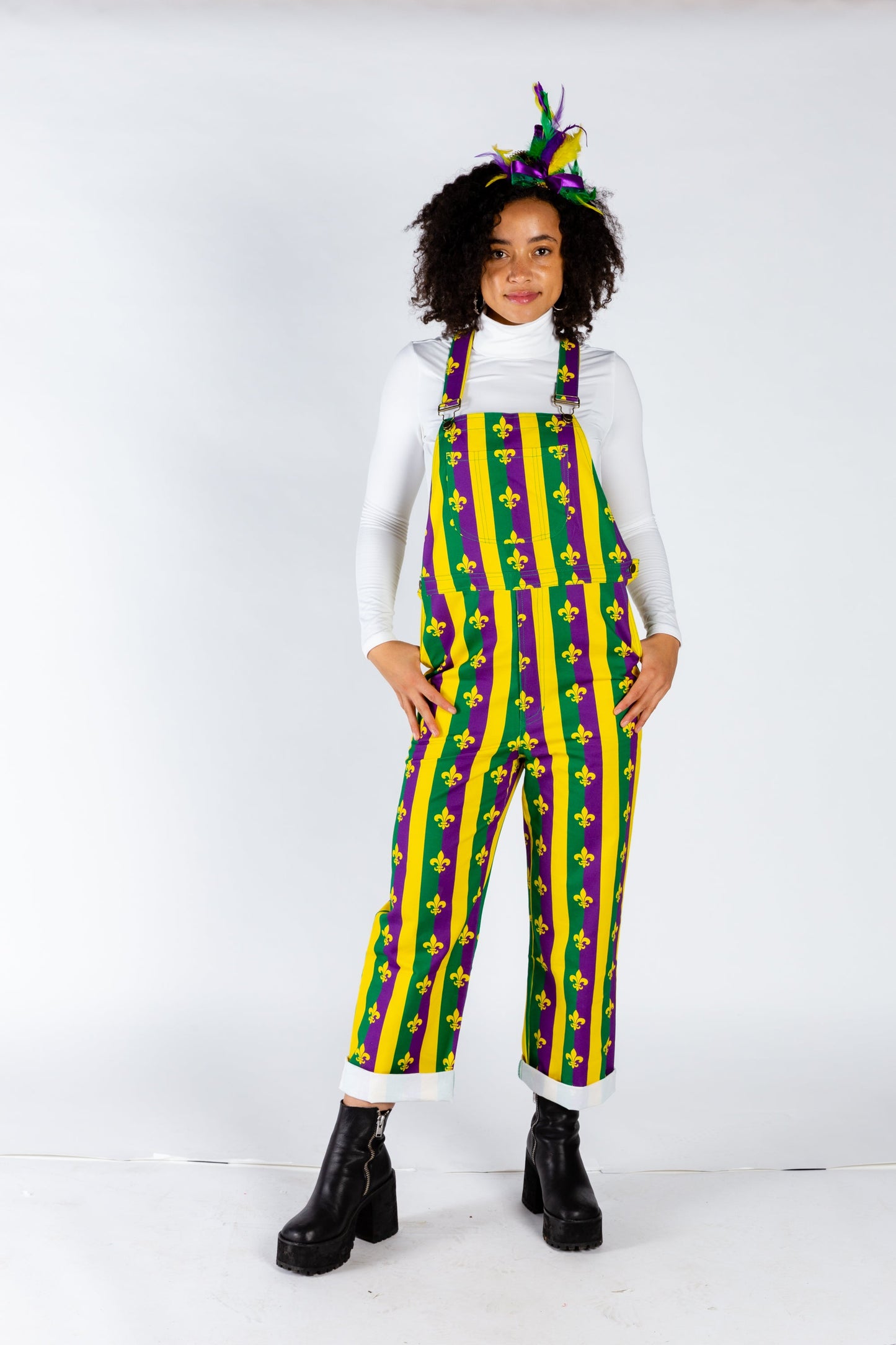 Beignets For Breakfast | Ladies Unisex Mardi Gras Overalls