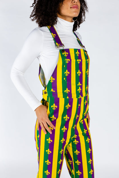 Beignets For Breakfast | Ladies Unisex Mardi Gras Overalls