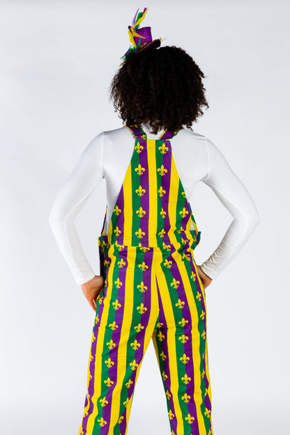 Beignets For Breakfast | Ladies Unisex Mardi Gras Overalls