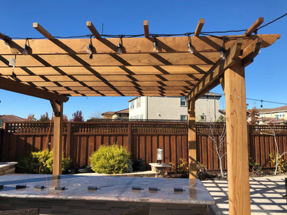 Outdoor Super Deck Redwood Pergola