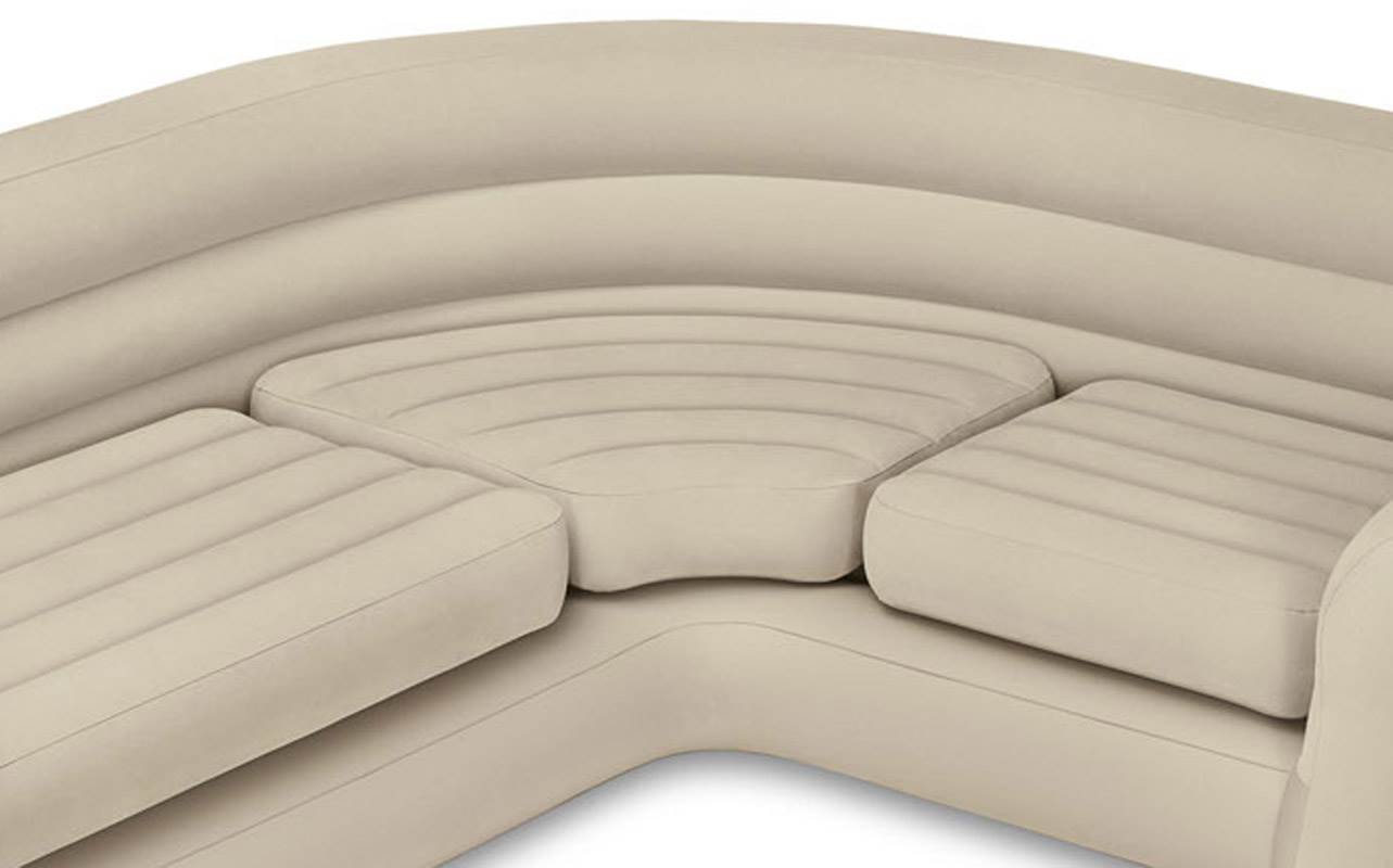 Intex Inflatable Corner Living Room Neutral Sectional Sofa | 68575EP