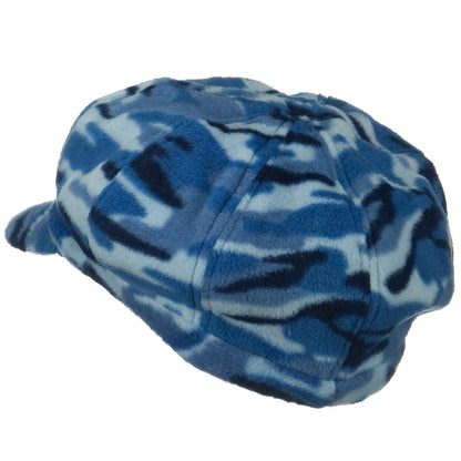 Camo Fleece Newsboy Hat