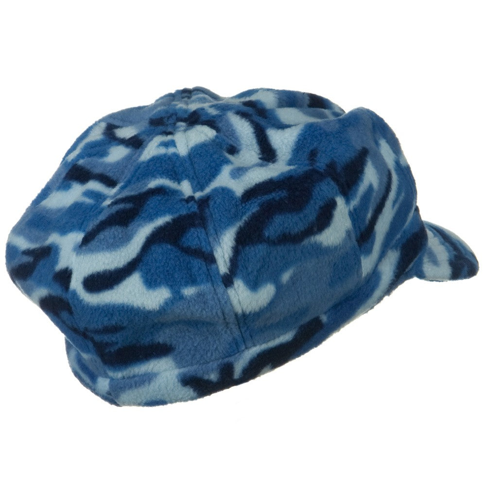 Camo Fleece Newsboy Hat