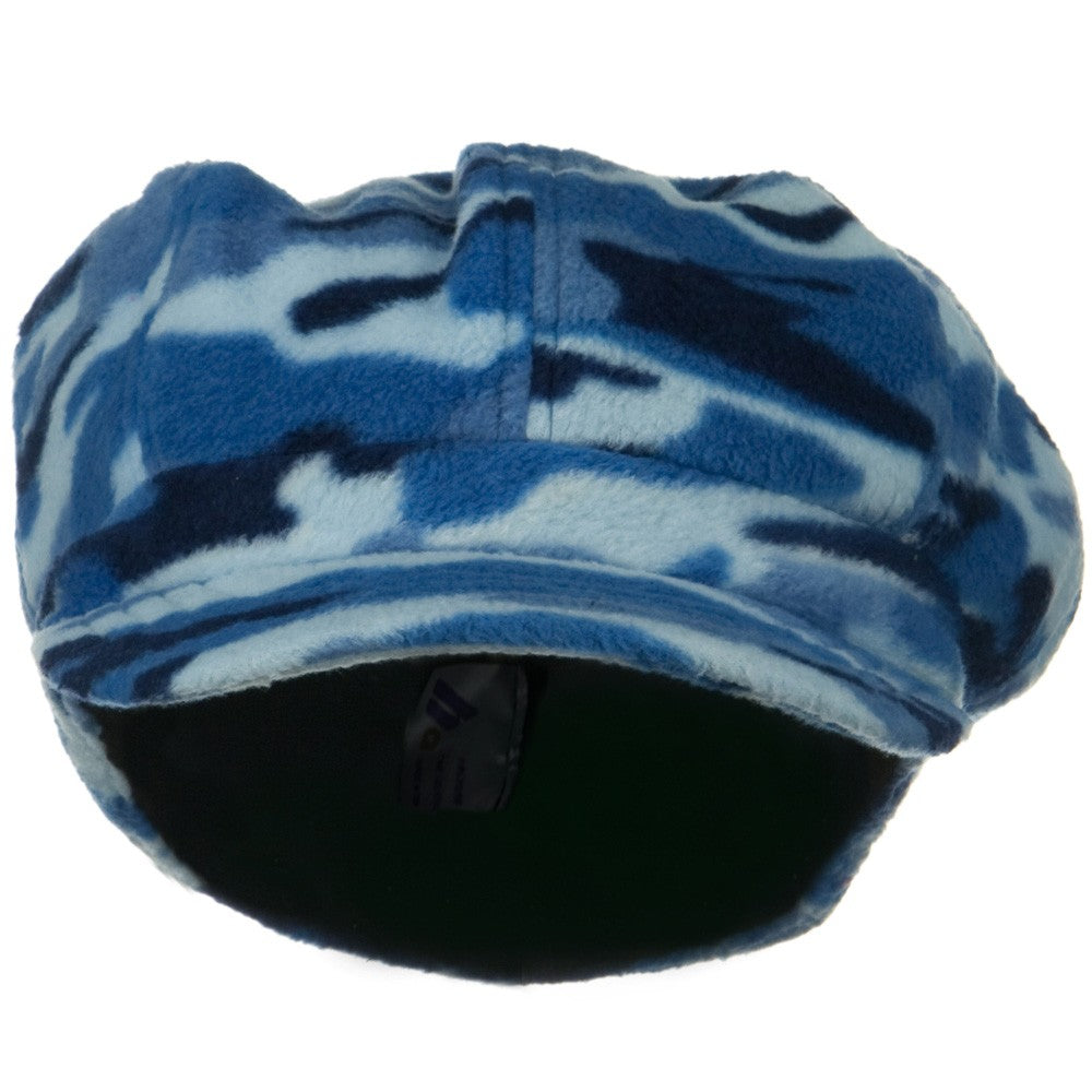 Camo Fleece Newsboy Hat