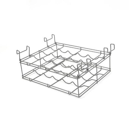 Origami 3 Shelf Kitchen Island Bar Cart with Double Wine Rack Bottle Holder