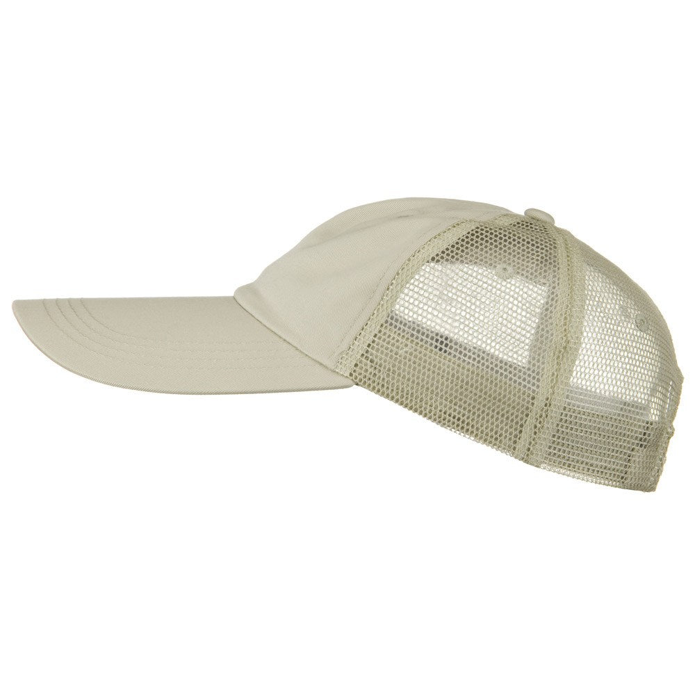 Big Size Low Profile Special Cotton Mesh Cap