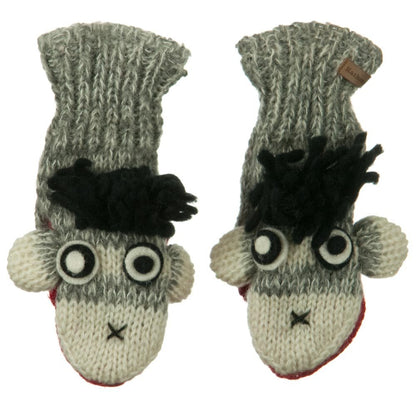 Child Animal Wool Mitten