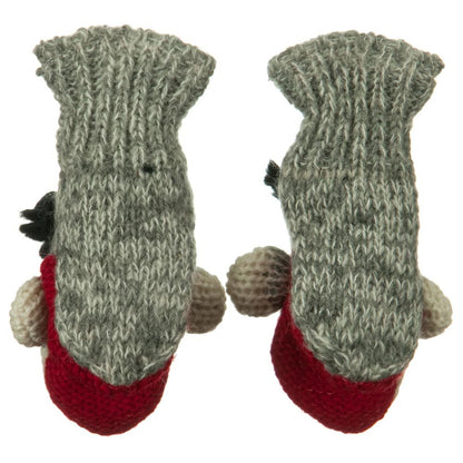 Child Animal Wool Mitten