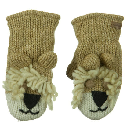 Child Animal Wool Mitten