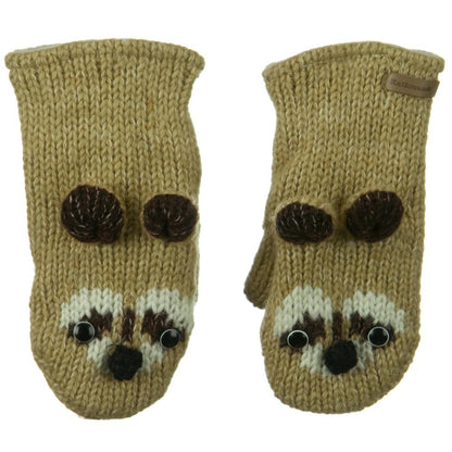 Child Animal Wool Mitten