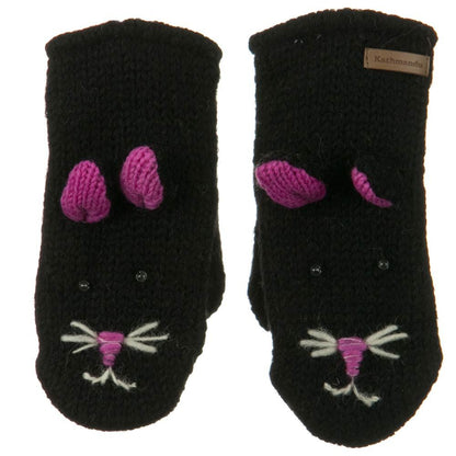 Child Animal Wool Mitten