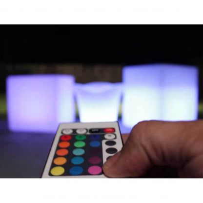 Main Access 16" Weatherproof Color Changing LED Cube Block Seat for Pool or Spa