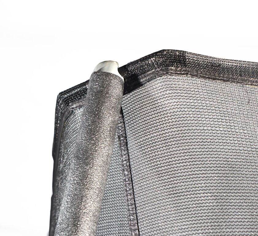 JumpKing 10 Foot Outdoor Trampoline  78sqft & Safety Net Enclosure, Blue JK10VC1