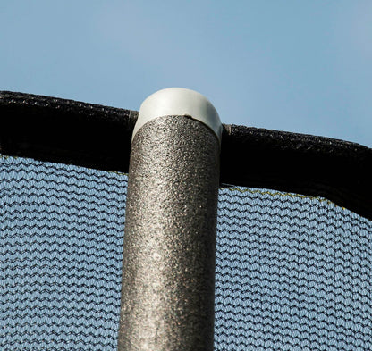 JumpKing 10 Foot Outdoor Trampoline  78sqft & Safety Net Enclosure, Blue JK10VC1