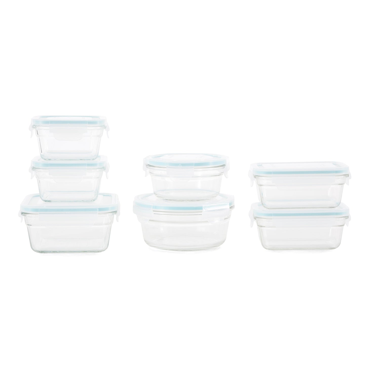 Glasslock Oven and Microwave Safe Glass Food Storage Containers 14 Piece Set