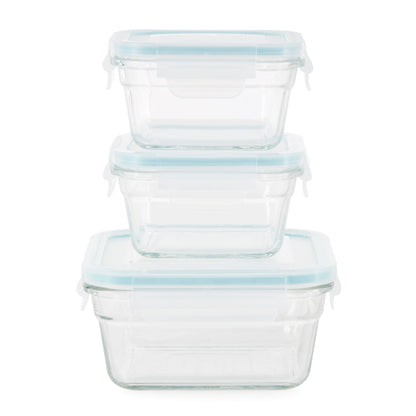 Glasslock Oven and Microwave Safe Glass Food Storage Containers 14 Piece Set
